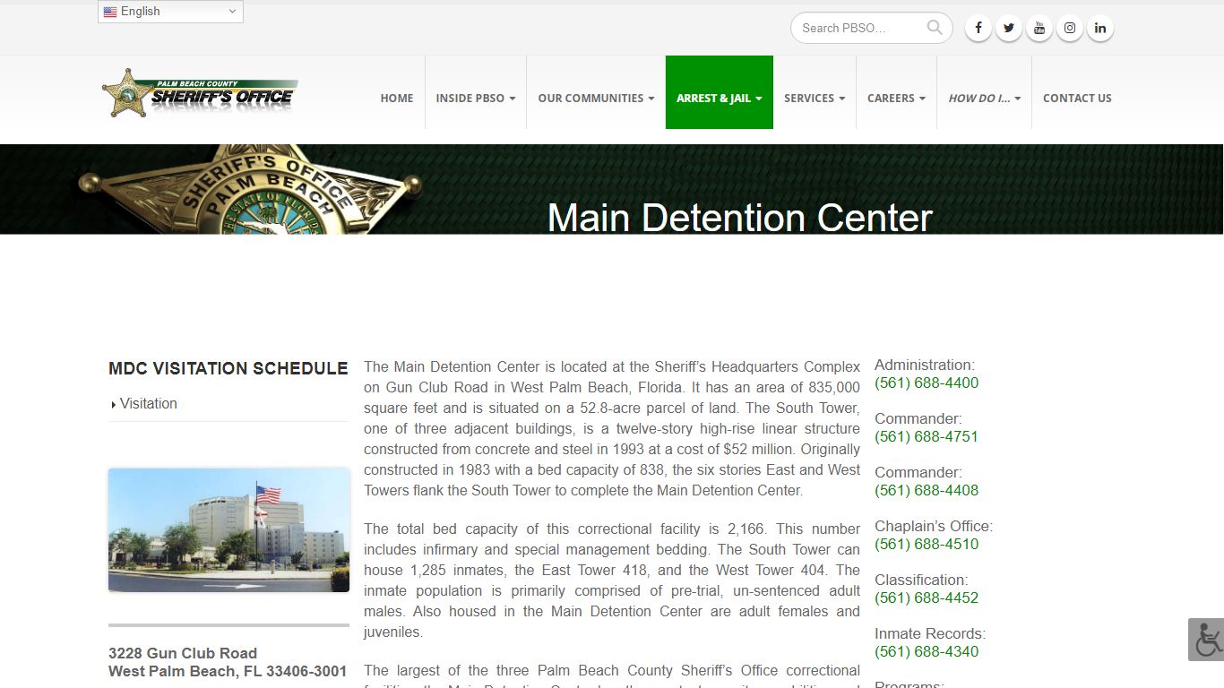 Main Detention Center - Palm Beach County Sheriff's Office